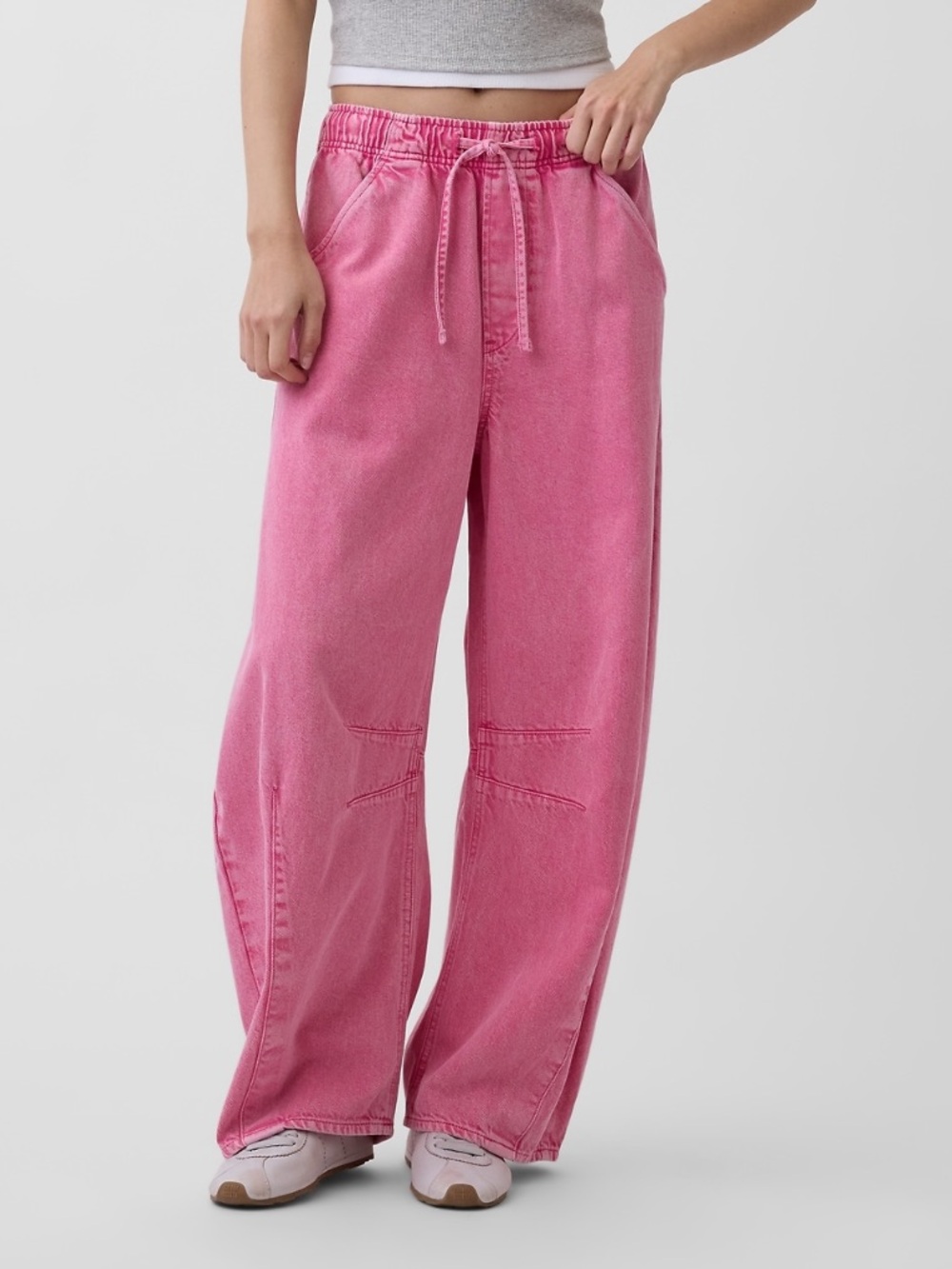 GAP Barrel Drawstring Jeans